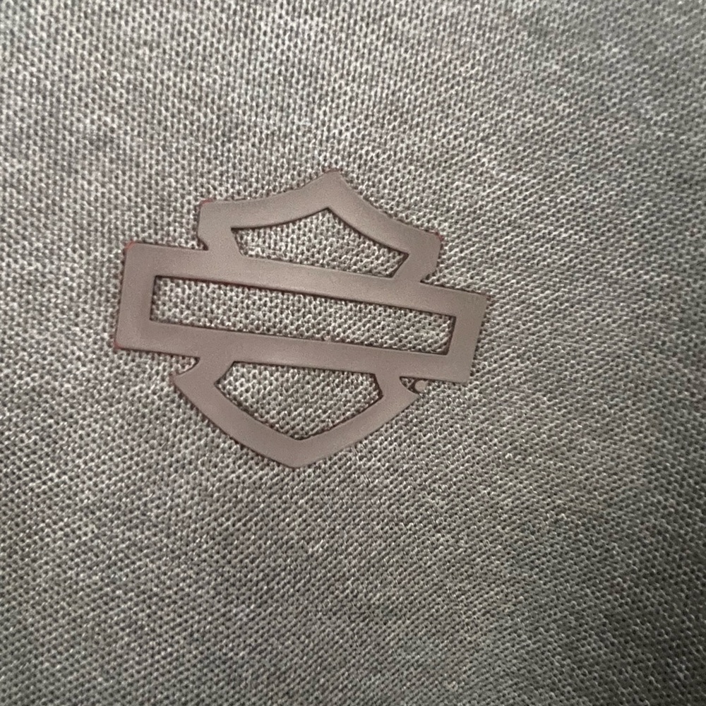 Harley-Davidson Gray Polo with Orange Accent - Picture 6 of 10